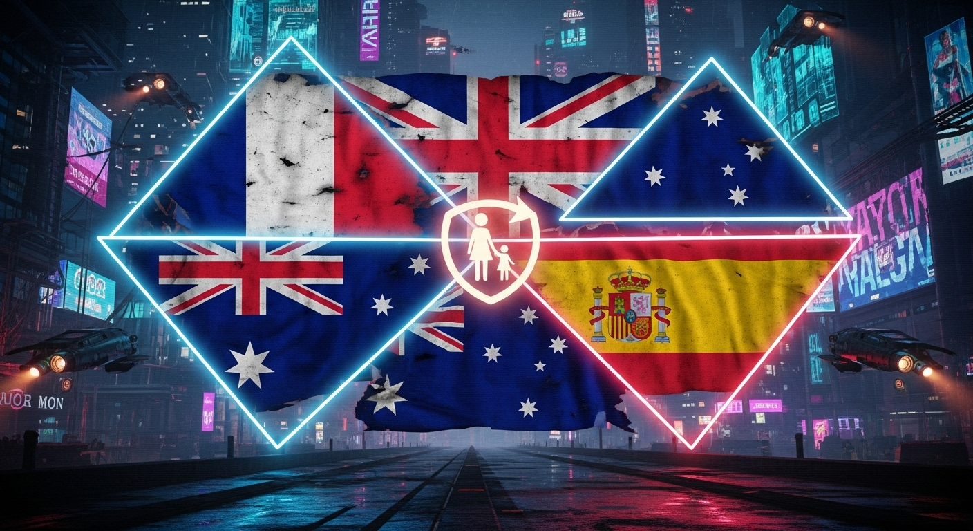 Países com medidas de proteção a crianças no digital