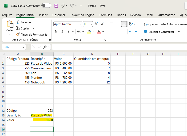 Função PROCV Excel