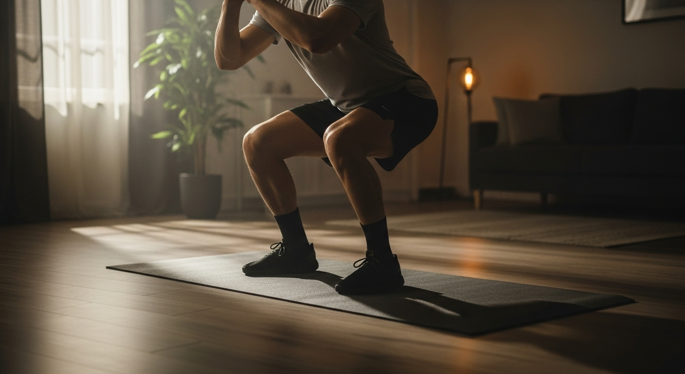 Agachamento exercícios em casa para fortalecimento de pernas e glúteos